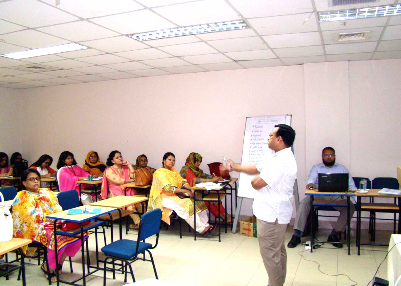 Professor Dr. S. M Hafizur Rahman IER, University of Dhaka, giving their valuable speech of the workshop